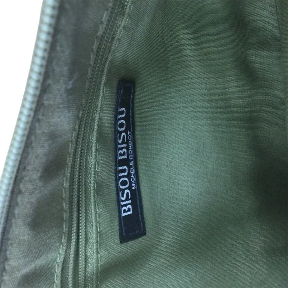 Bisou Bisou Elegant Green Snake Print Women's Bag - Picture 4 of 6